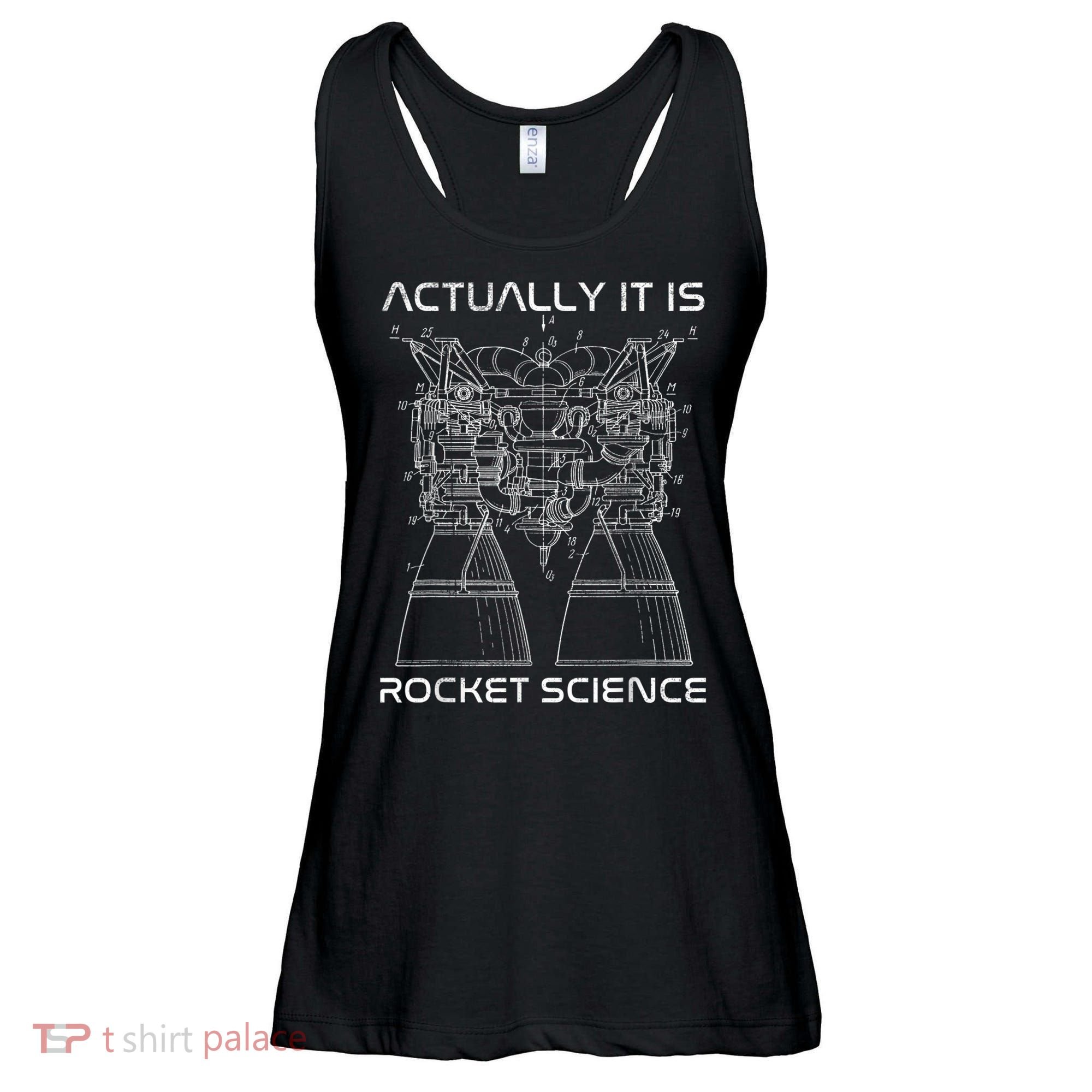 Actually It Is Rocket Science Math Engineering Teacher Ladies Essential Flowy Tank
