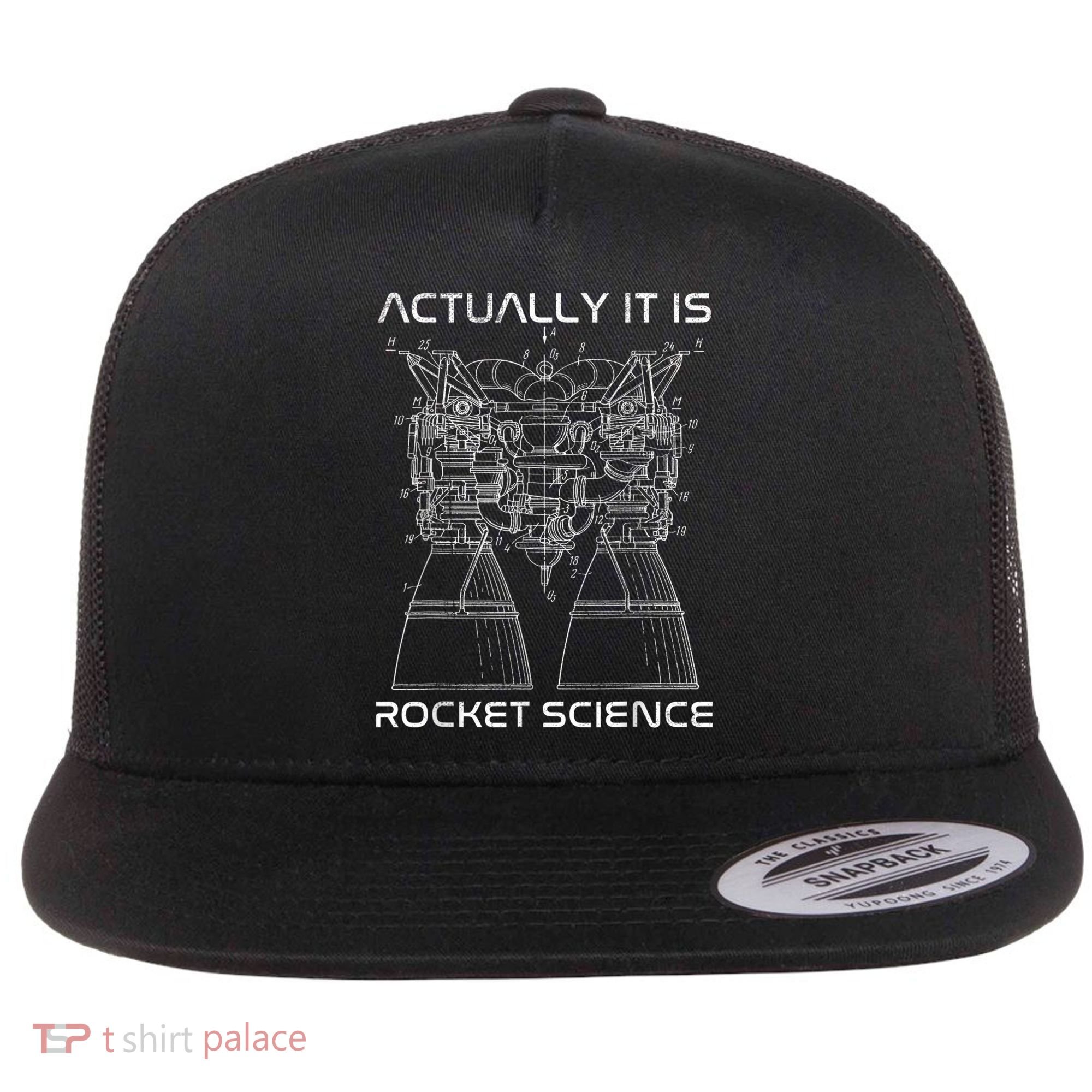 Actually It Is Rocket Science Math Engineering Teacher Flat Bill Trucker Hat