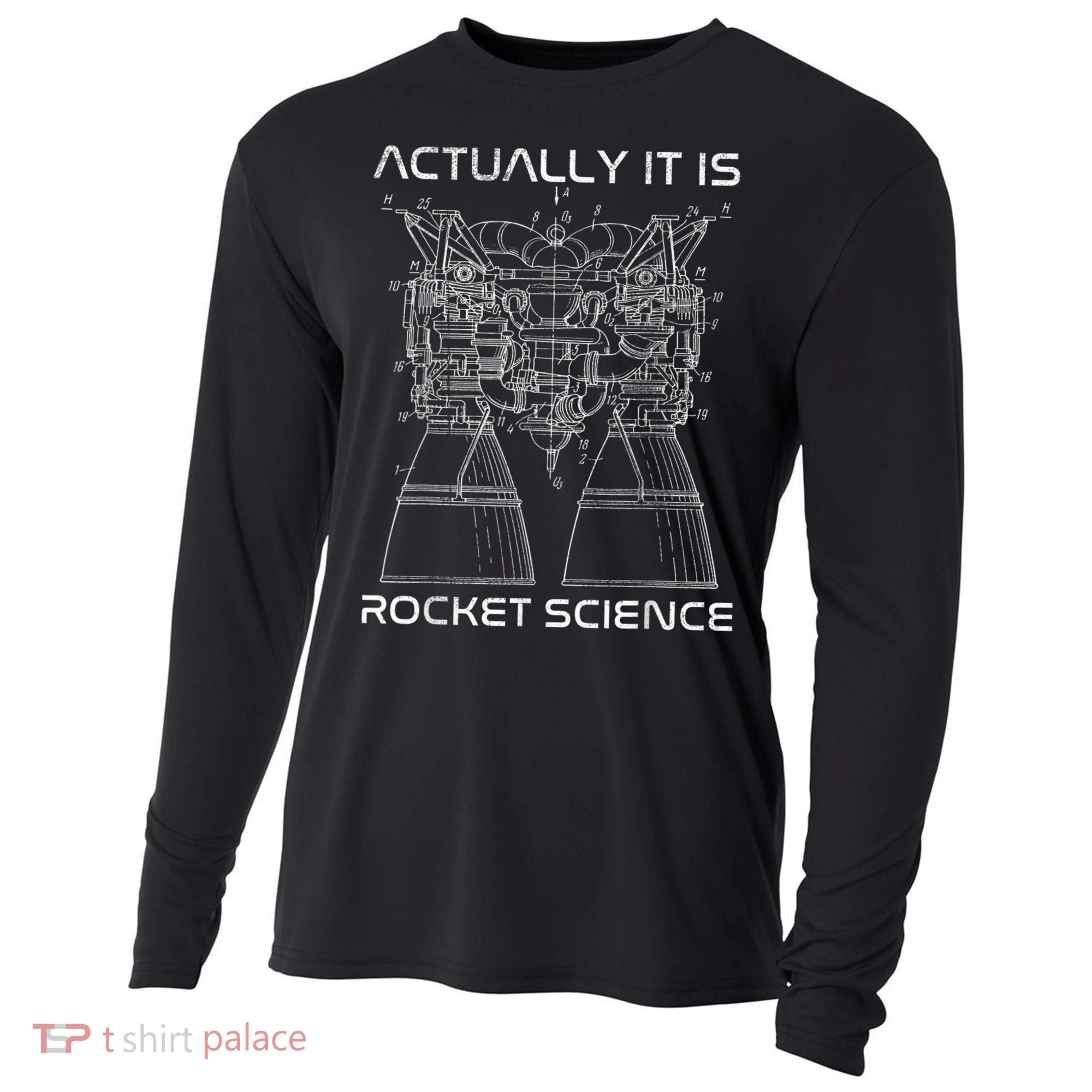 Actually It Is Rocket Science Math Engineering Teacher Cooling Performance Long Sleeve Crew