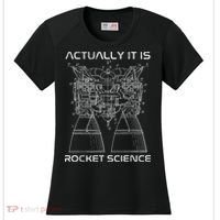 Actually It Is Rocket Science Math Engineering Teacher Women's Cooling Performance Crew T-Shirt thumb 0