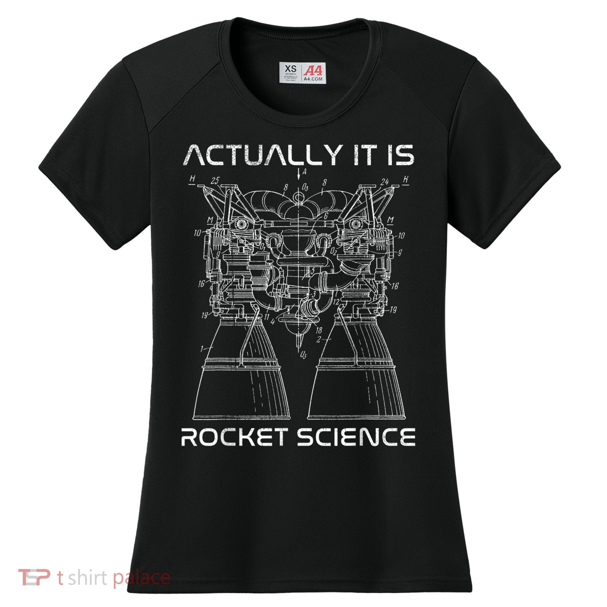 Actually It Is Rocket Science Math Engineering Teacher Women's Cooling Performance Crew T-Shirt