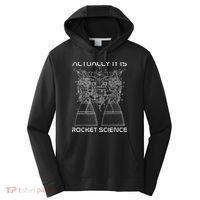 Actually It Is Rocket Science Math Engineering Teacher Performance Fleece Hoodie thumb 0