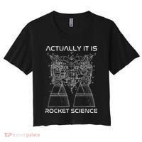 Actually It Is Rocket Science Math Engineering Teacher Women's Crop Top Tee thumb 0
