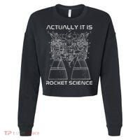 Actually It Is Rocket Science Math Engineering Teacher Cropped Pullover Crew thumb 0