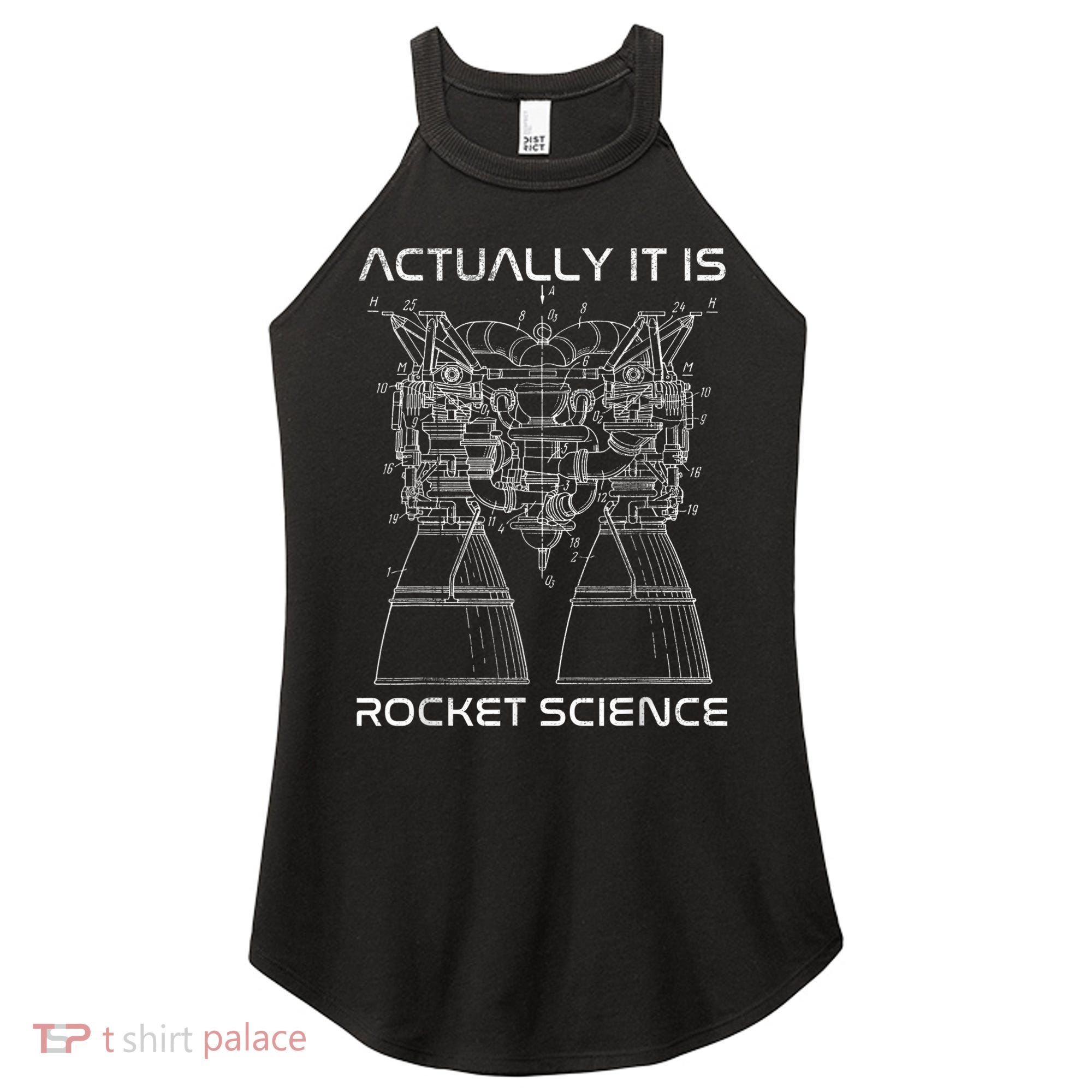 Actually It Is Rocket Science Math Engineering Teacher Women's Perfect Tri Rocker Tank