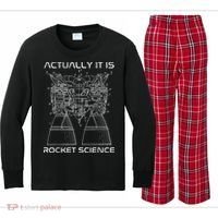 Actually It Is Rocket Science Math Engineering Teacher Kids Long Sleeve Plaid Pajama Set thumb 0