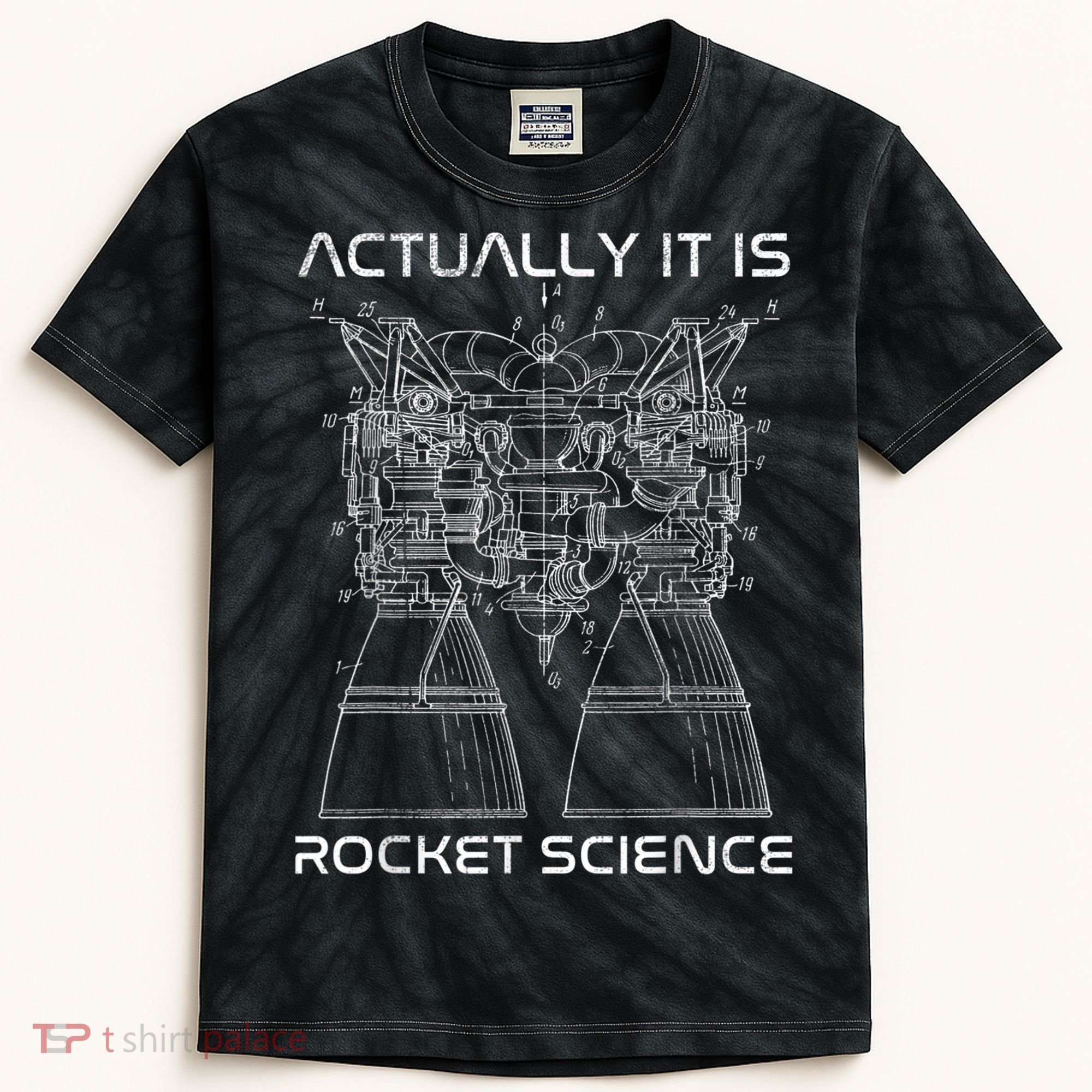 Actually It Is Rocket Science Math Engineering Teacher Kids Tie-Dye T-Shirt
