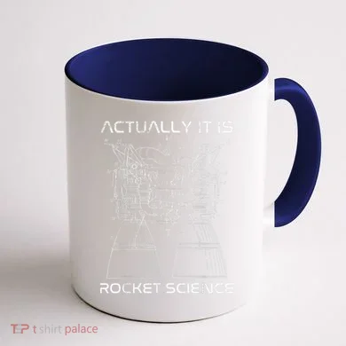 Actually It Is Rocket Science Math Engineering Teacher Coffee Mug back