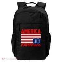 America Is In Distress Upside Down Flag Backpack thumb 0