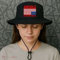 America Is In Distress Upside Down Flag Bucket Hat thumb 3