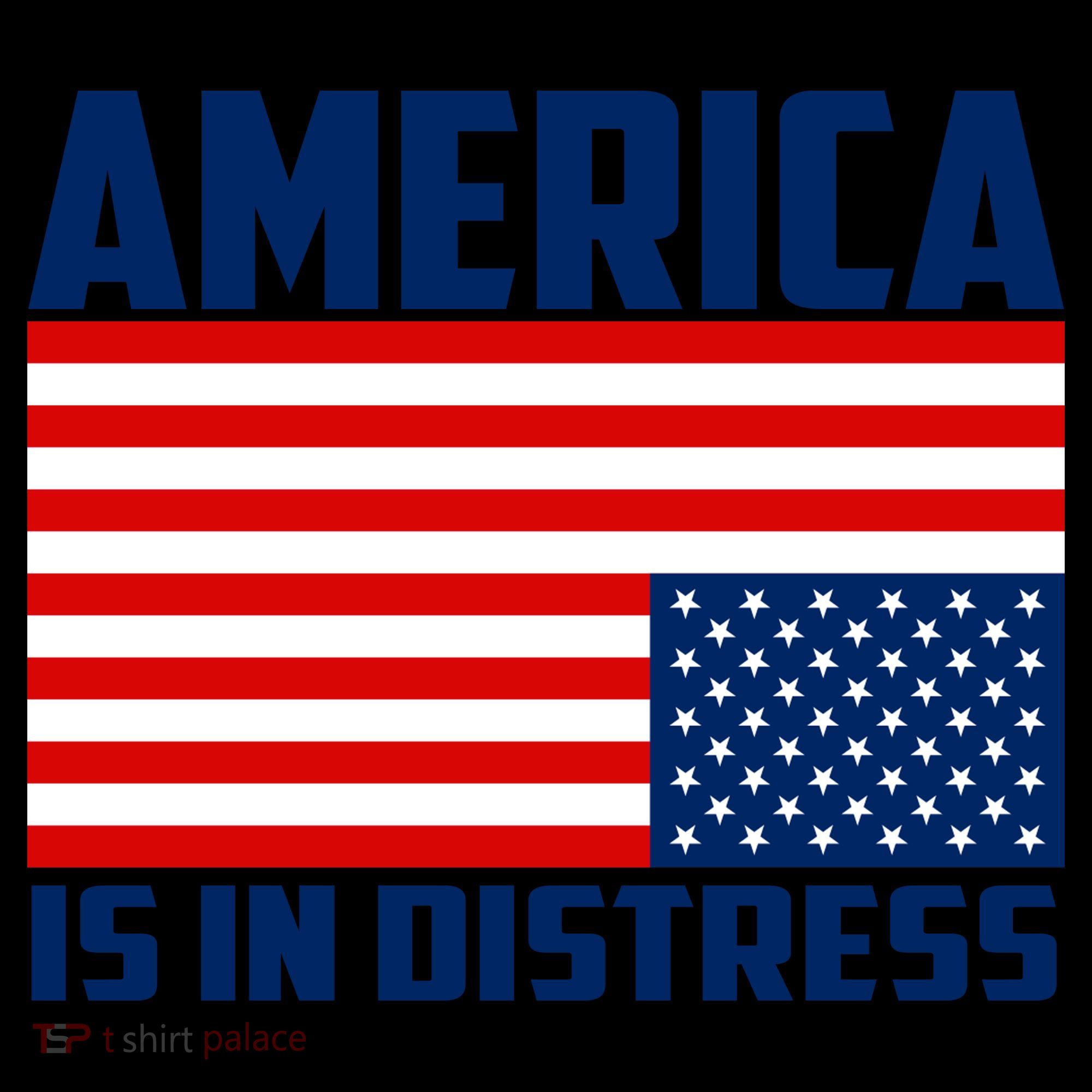 America Is In Distress Upside Down Flag Coffee Mug