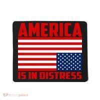 America Is In Distress Upside Down Flag Mousepad thumb 0