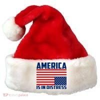 America Is In Distress Upside Down Flag Santa Hat thumb 0