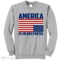 America Is In Distress Upside Down Flag Sweatshirt thumb 0