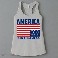 America Is In Distress Upside Down Flag Women's Tank Top thumb 3