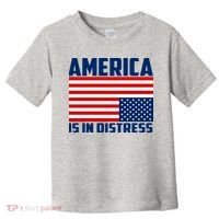 America Is In Distress Upside Down Flag Toddler T-Shirt thumb 0