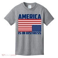 America Is In Distress Upside Down Flag Kids T-Shirt thumb 0