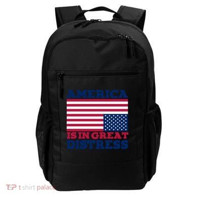America Is In Great Distress Upside Down Flag Backpack