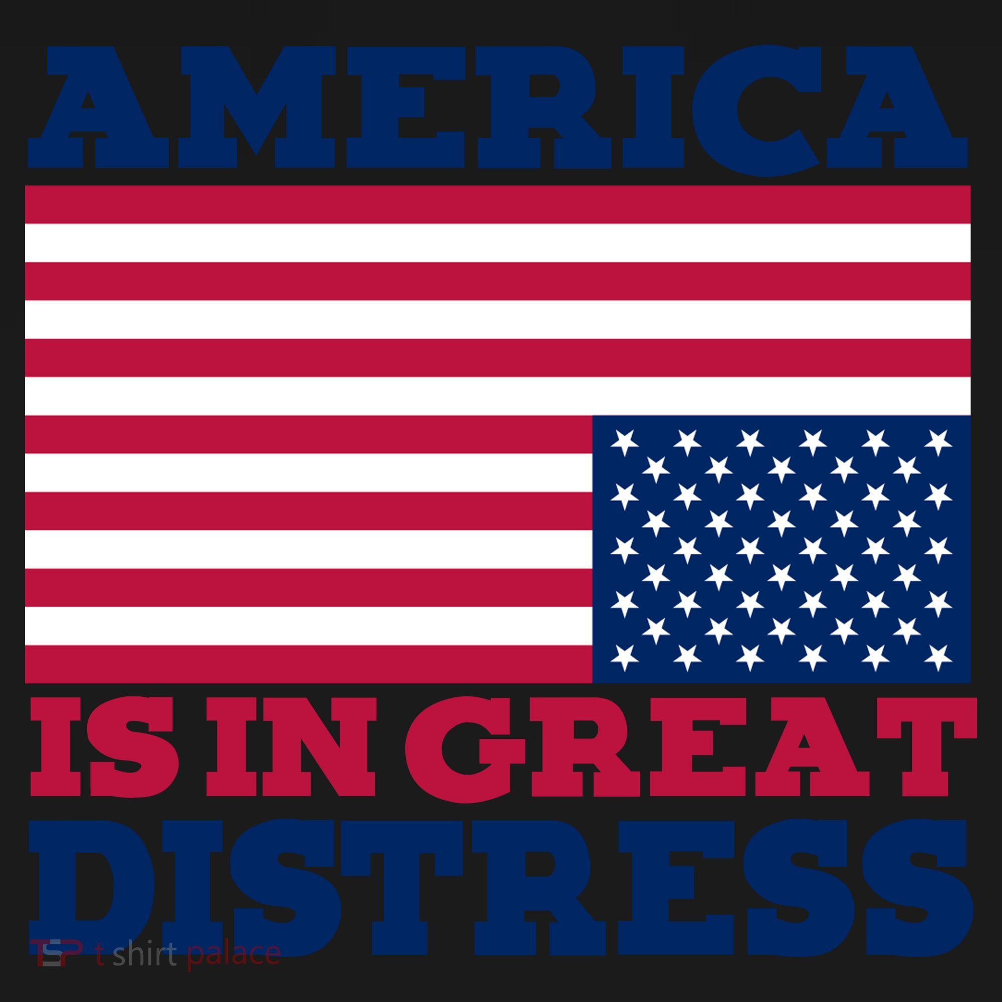 America Is In Great Distress Upside Down Flag Backpack