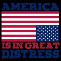 America Is In Great Distress Upside Down Flag Coaster thumb 2