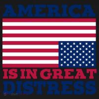 America Is In Great Distress Upside Down Flag Tote Bag thumb 4
