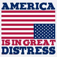 America Is In Great Distress Upside Down Flag Apron thumb 3