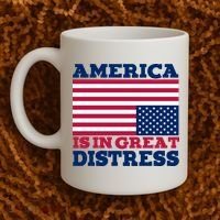 America Is In Great Distress Upside Down Flag Coffee Mug thumb 2