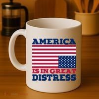 America Is In Great Distress Upside Down Flag Coffee Mug thumb 4