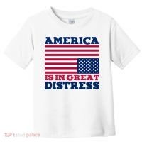 America Is In Great Distress Upside Down Flag Toddler T-Shirt thumb 0