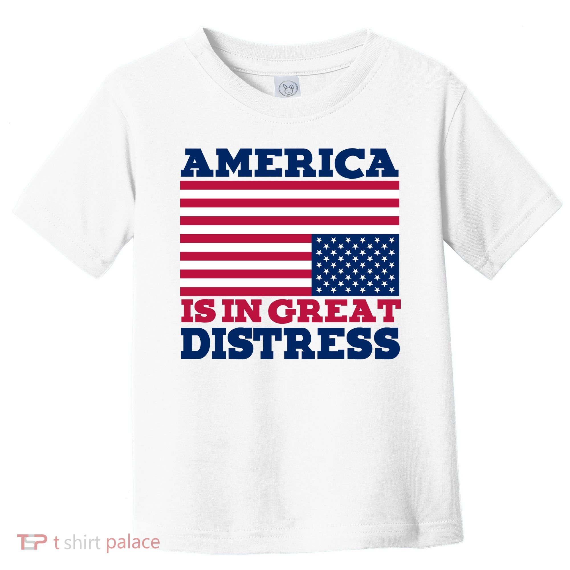 America Is In Great Distress Upside Down Flag Toddler T-Shirt
