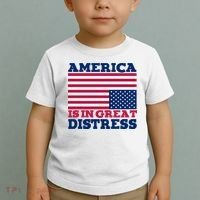 America Is In Great Distress Upside Down Flag Toddler T-Shirt thumb 2