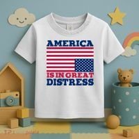 America Is In Great Distress Upside Down Flag Toddler T-Shirt thumb 3