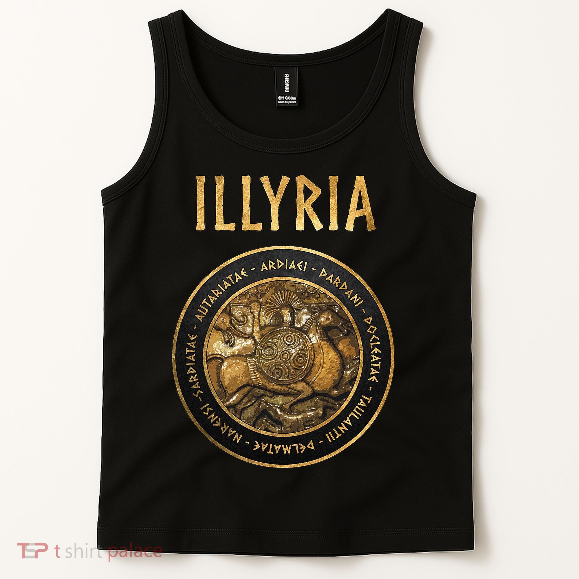 Ancient Illyria Illyrian Tribes Ancient Warrior Symbol Tank Top