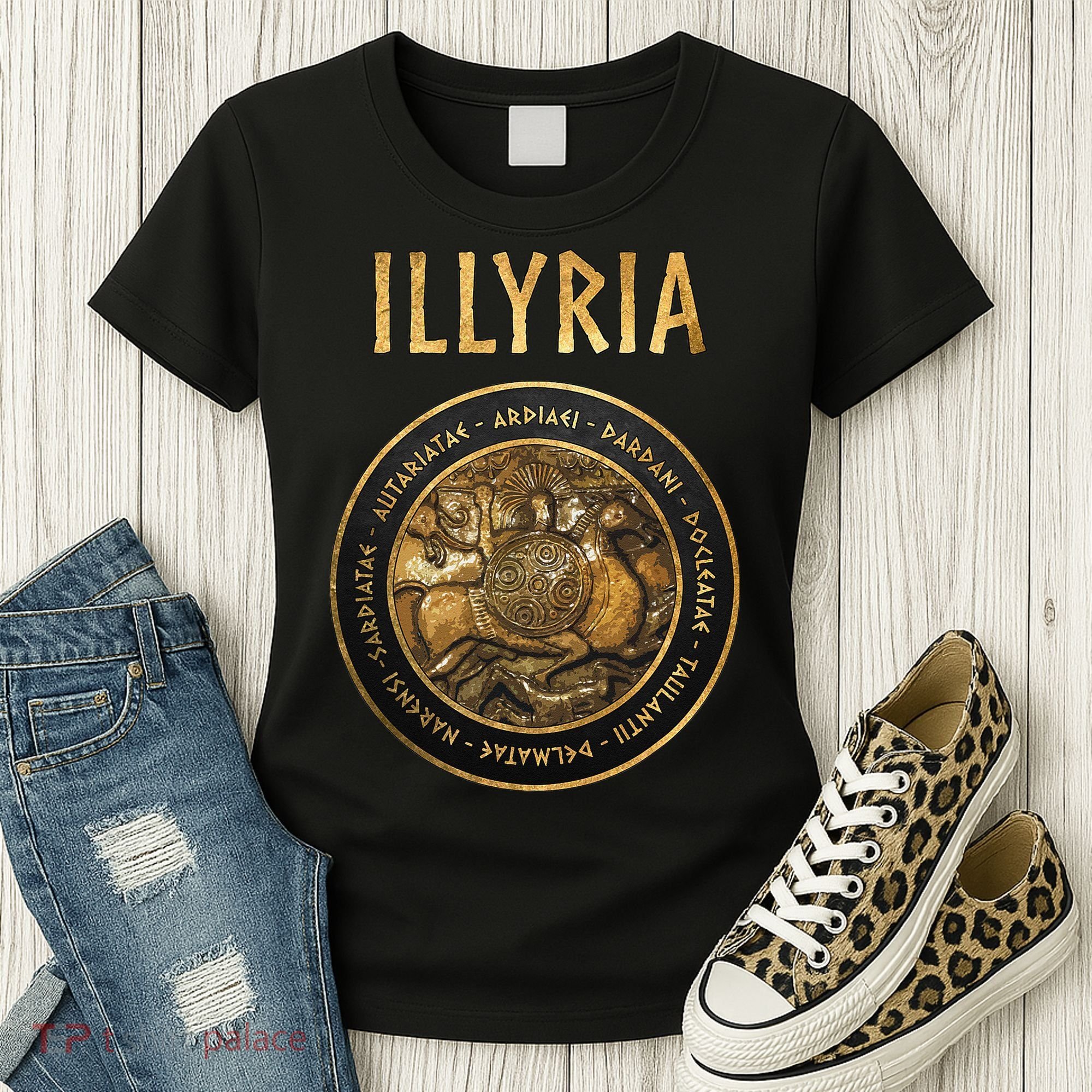 Ancient Illyria Illyrian Tribes Ancient Warrior Symbol Women's T-Shirt