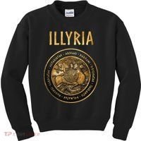 Ancient Illyria Illyrian Tribes Ancient Warrior Symbol Kids Sweatshirt thumb 0