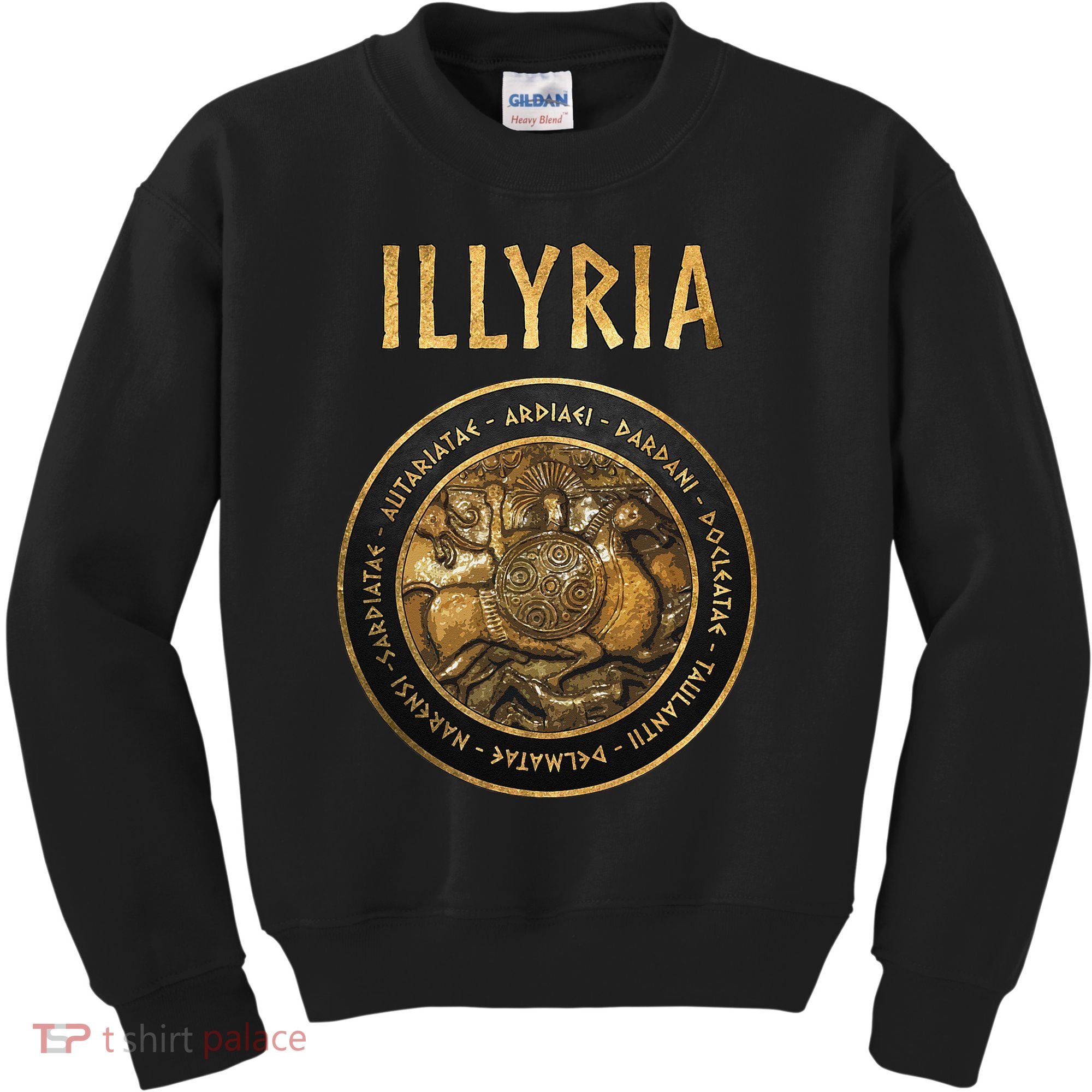 Ancient Illyria Illyrian Tribes Ancient Warrior Symbol Kids Sweatshirt