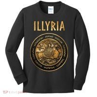 Ancient Illyria Illyrian Tribes Ancient Warrior Symbol Kids Long Sleeve Shirt thumb 0
