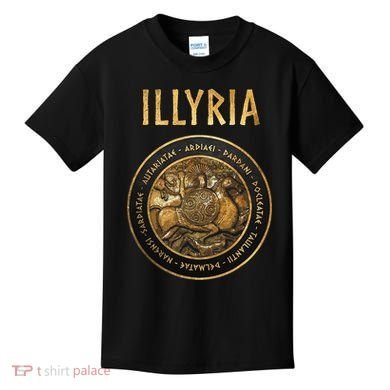 Ancient Illyria Illyrian Tribes Ancient Warrior Symbol Kids T-Shirt