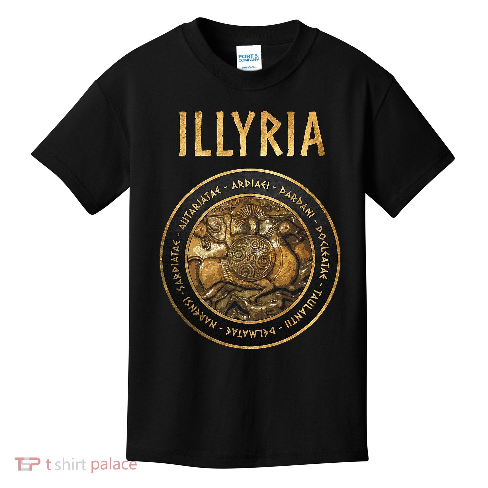 Ancient Illyria Illyrian Tribes Ancient Warrior Symbol Kids T-Shirt