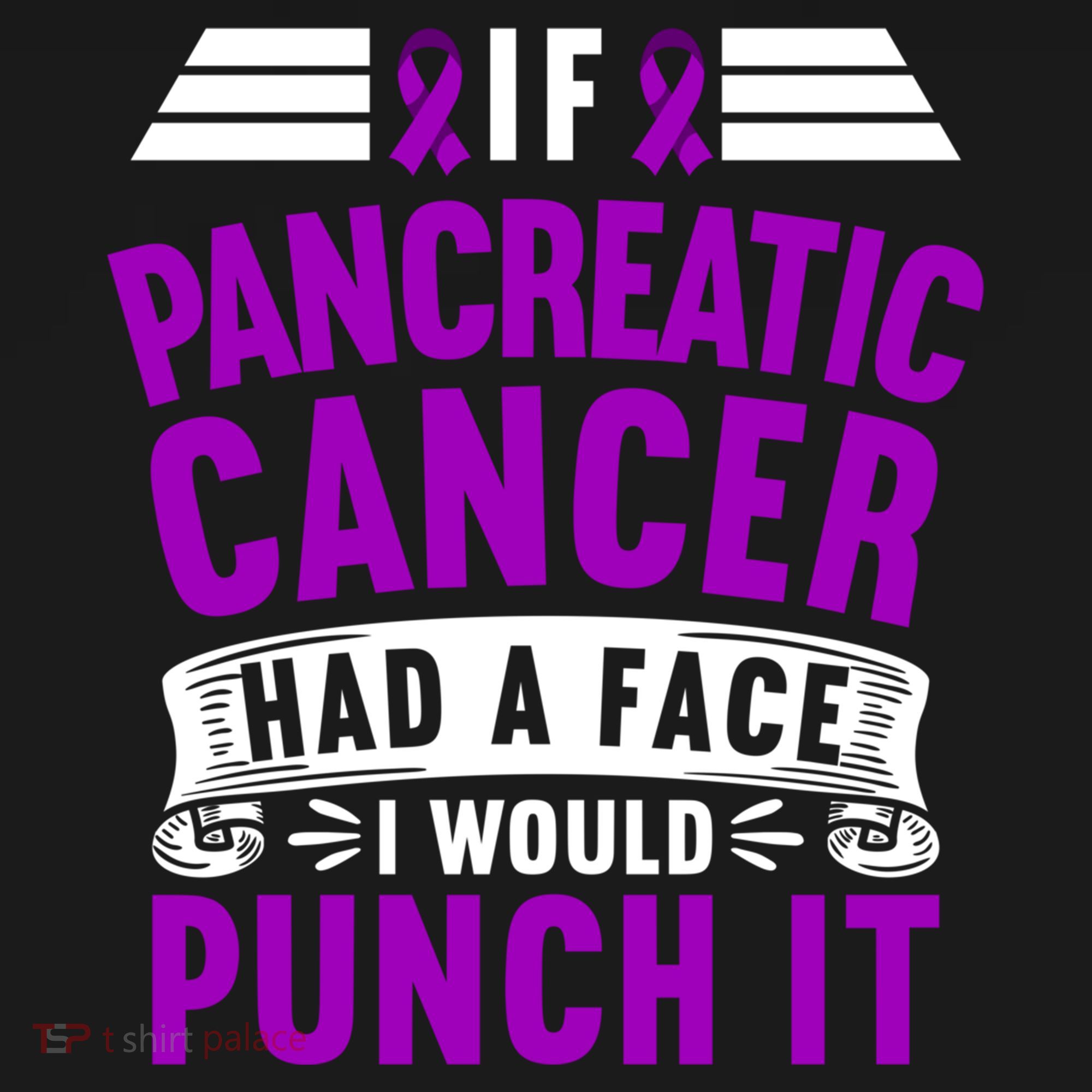 Awareness I If Pancreatic Cancer Had A Face I Would Punch It Gift USA-Made Doggie Bandana
