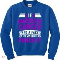 Awareness I If Pancreatic Cancer Had A Face I Would Punch It Gift Kids Sweatshirt thumb 0