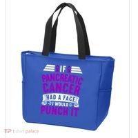 Awareness I If Pancreatic Cancer Had A Face I Would Punch It Gift Tote Bag thumb 3