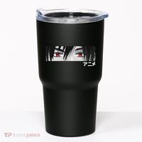 Anime In Japanese Characters Kawaii Eyes Face Tumbler thumb 0