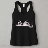 Anime In Japanese Characters Kawaii Eyes Face Women's Tank Top thumb 3