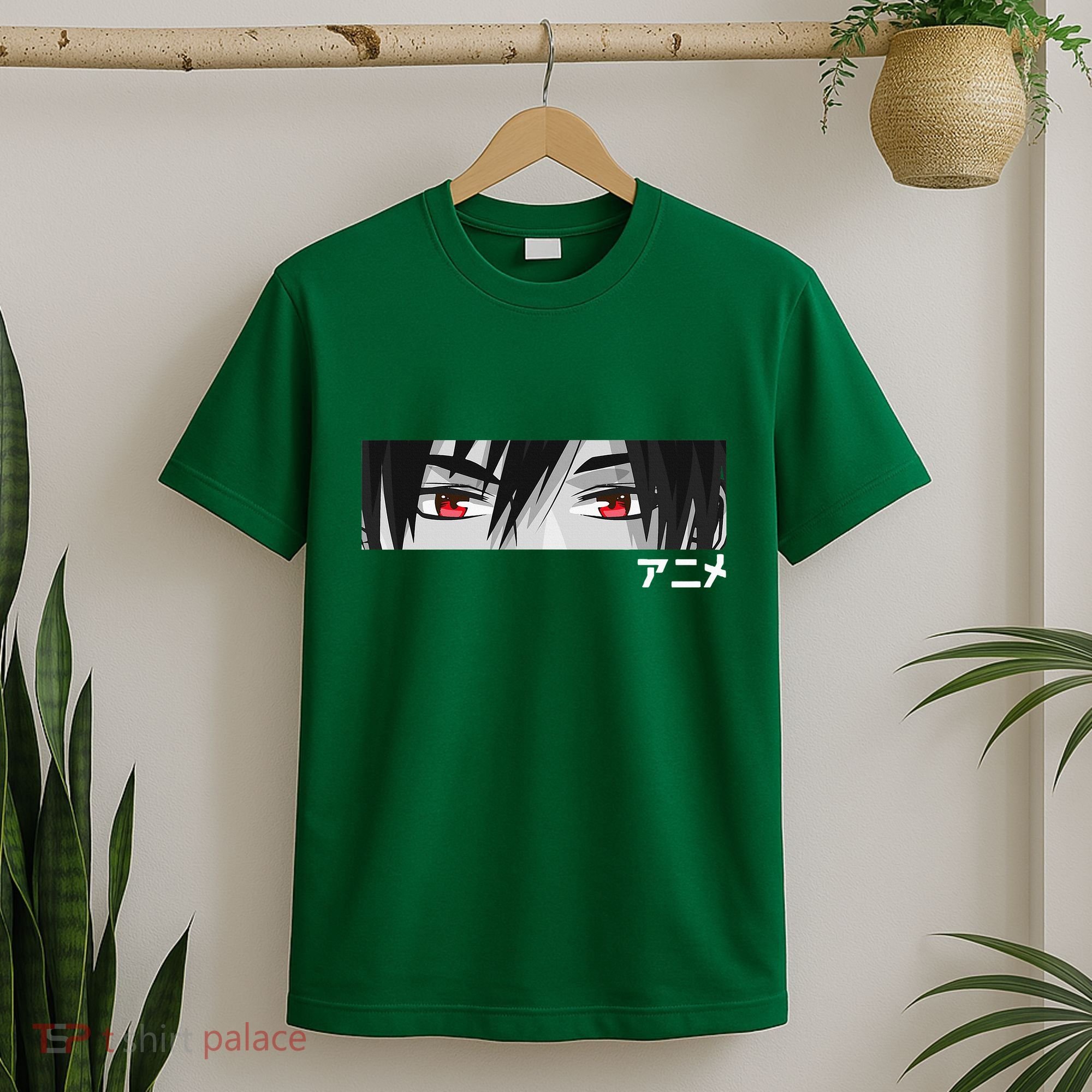 Anime In Japanese Characters Kawaii Eyes Face T-Shirt
