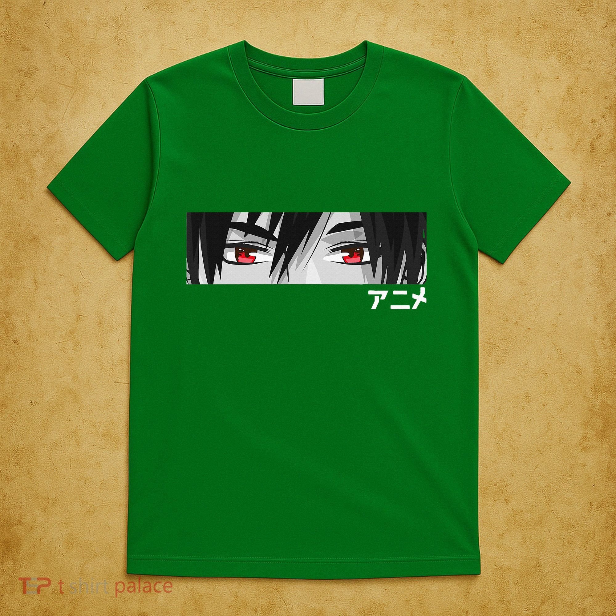 Anime In Japanese Characters Kawaii Eyes Face T-Shirt