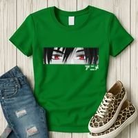 Anime In Japanese Characters Kawaii Eyes Face Women's T-Shirt thumb 3