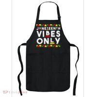 Awesome Independence Juneteenth Vibes Only Juneteenth 1865 Apron thumb 0