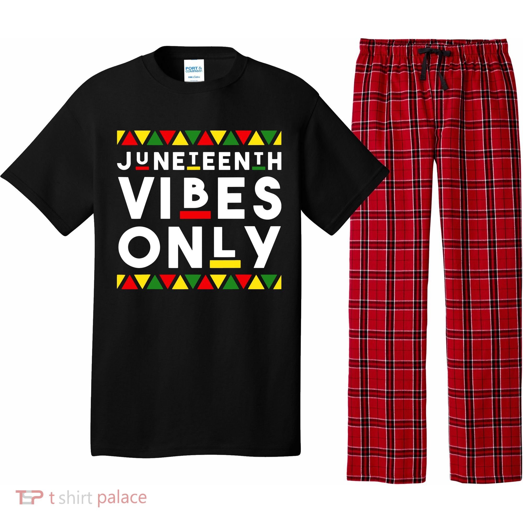 Awesome Independence Juneteenth Vibes Only Juneteenth 1865 Pajama Set