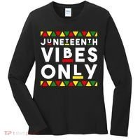 Awesome Independence Juneteenth Vibes Only Juneteenth 1865 Women's Long Sleeve Shirt thumb 0